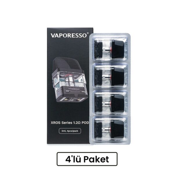 Vaporesso XROS 4'lü kartuş seti ile salt nikotin için ideal yedek podları hemen sipariş verin.