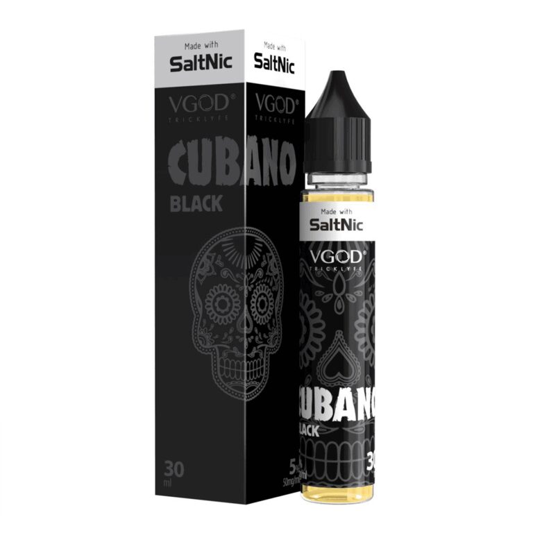 Vgod Cubano Black Salt Likit 30ml ile tütün ve vanilya uyumunu keşfedip hemen sipariş verin.