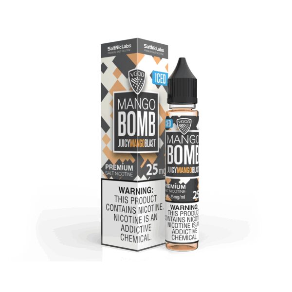 Olgun mango aromalı 30ml Vgod salt nikotin likit ile yoğun buhar deneyimi için hemen sipariş ver.