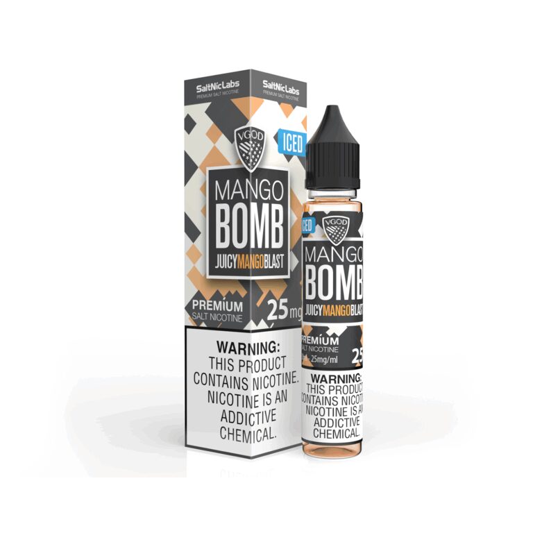 Olgun mango aromalı 30ml Vgod salt nikotin likit ile yoğun buhar deneyimi için hemen sipariş ver.