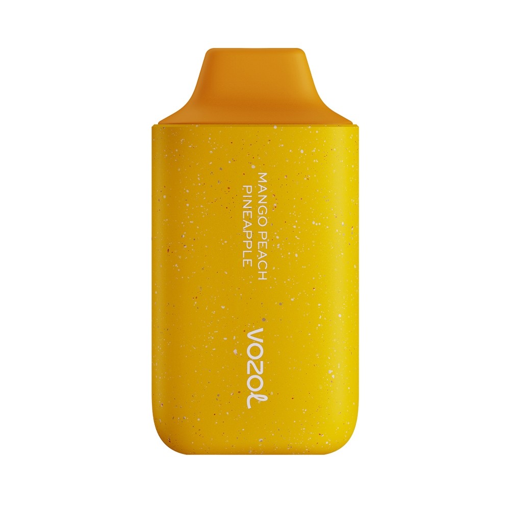 Vozol Star 6000 Mango Peach Pineapple Tropikal mango, şeftali ve ananas aromalı salt nikotin içeren Vozol Star 6000 kullan-at podu hemen sipariş ver.