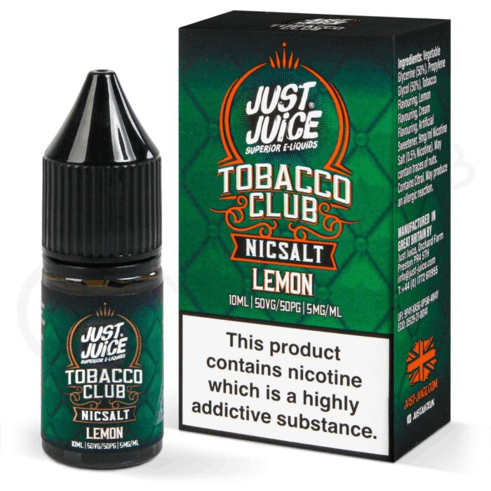 just juice tobacco club lemon likit