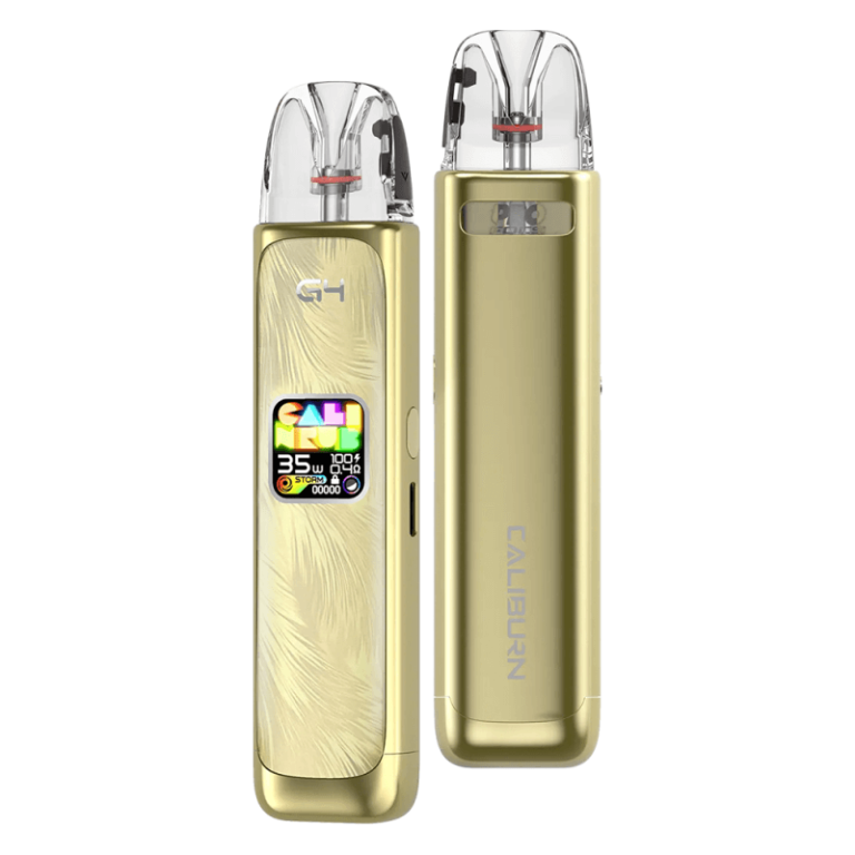 Uwell Caliburn G4 ile 35W güç ve ayarlanabilir hava akışı sayesinde yoğun lezzet ve zengin buhar deneyimini kompakt tasarımda keşfedin ve sipariş verin.