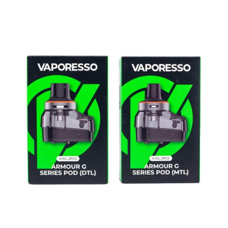 Vaporesso Armour G yedek kartuşuyla salt nikotin uyumlu yoğun buhar deneyimi için hemen sipariş ver.