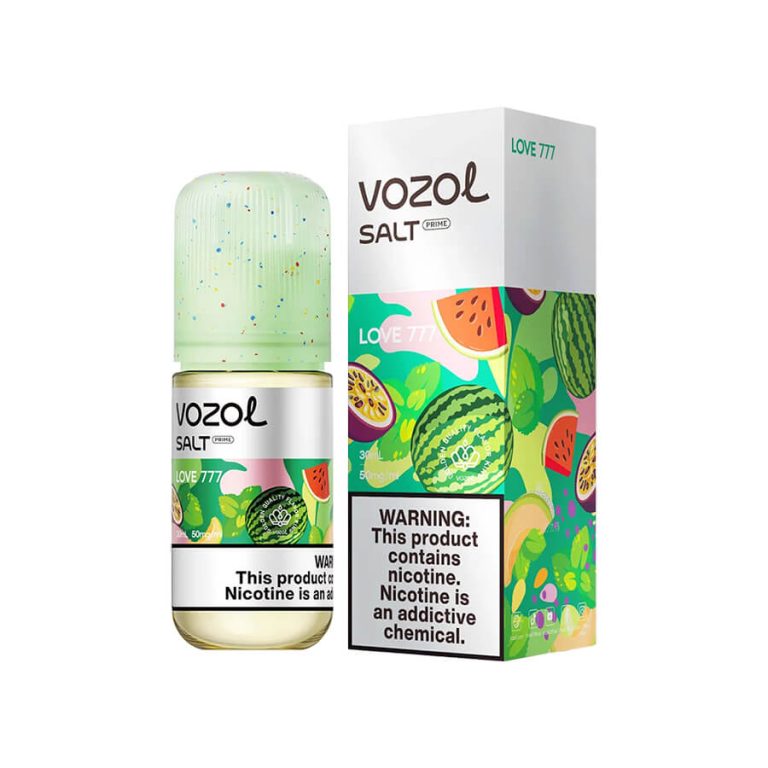 Tropikal meyve karışımıyla tatlı ve ferahlatıcı Vozol Love 777 salt likiti 30MG veya 50MG seçeneğiyle sipariş ver.