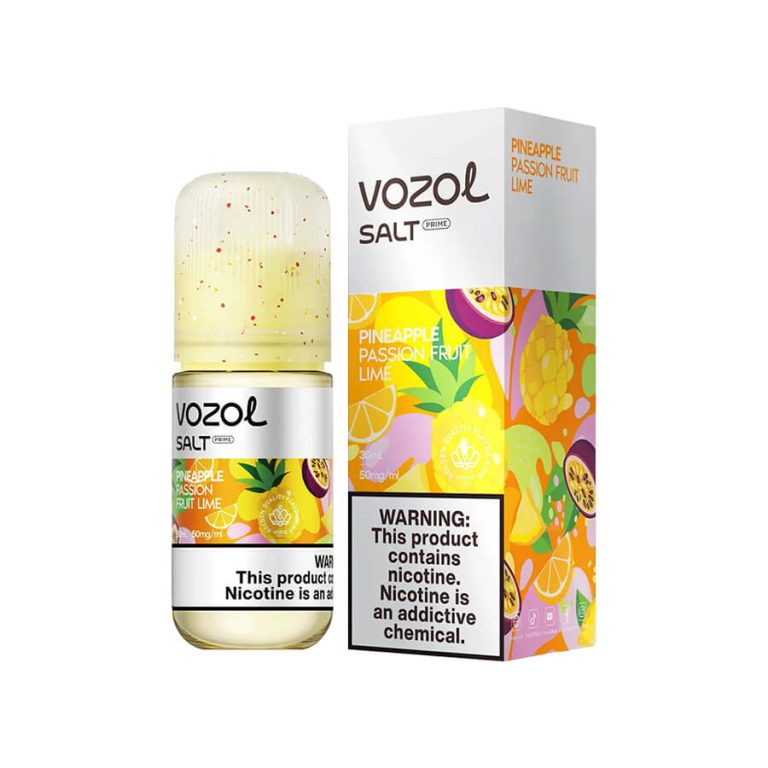 Tropikal ananas, çarkıfelek ve misket limonu aromalı salt nikotin likiti hemen sipariş ver.