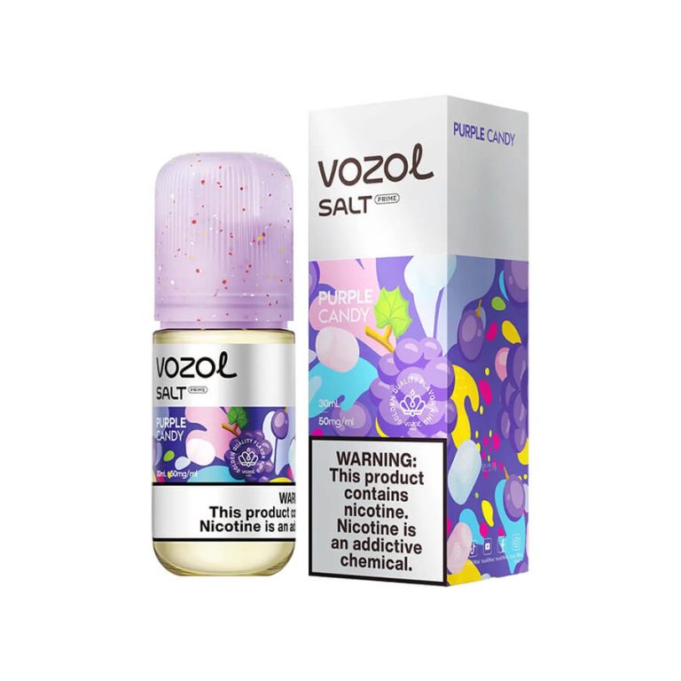 Vozol Purple Candy'nin tatlı şekerleme ve meyve aromalı salt nikotin likitini hemen sipariş ver.