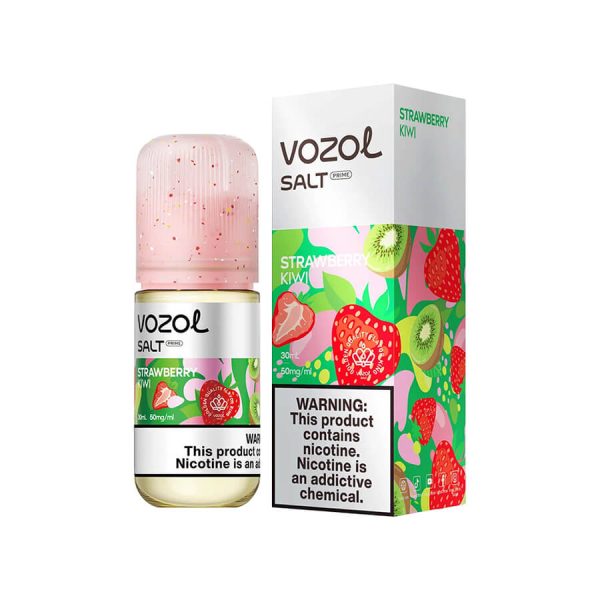 Çilek ve kivi aromalı Vozol salt nikotin likitini pod cihazınız için hemen sipariş verin.