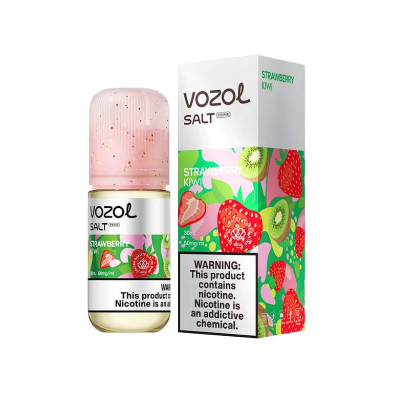 Çilek ve kivi aromalı Vozol salt nikotin likitini pod cihazınız için hemen sipariş verin.