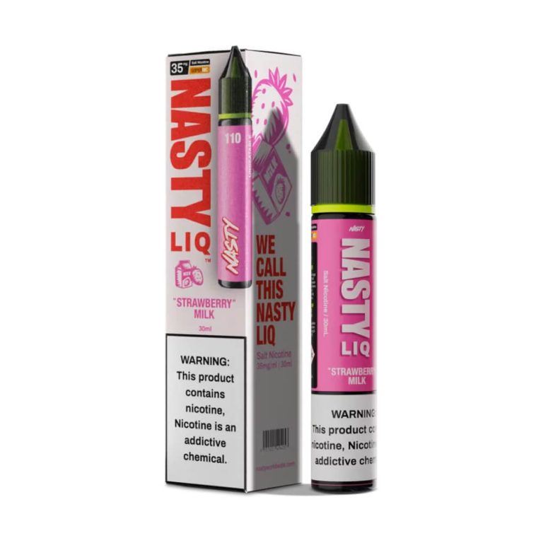 Olgun çilek ve kremsi süt uyumunu 35mg veya 50mg salt nikotin seçeneğiyle deneyimlemek için sipariş ver.