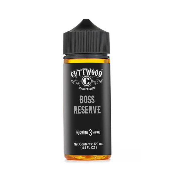 Cuttwood Boss Reserve 120ml premium likit ile muz, bal, tahıl ve krema aromalarını deneyimleyin ve hemen sipariş verin.