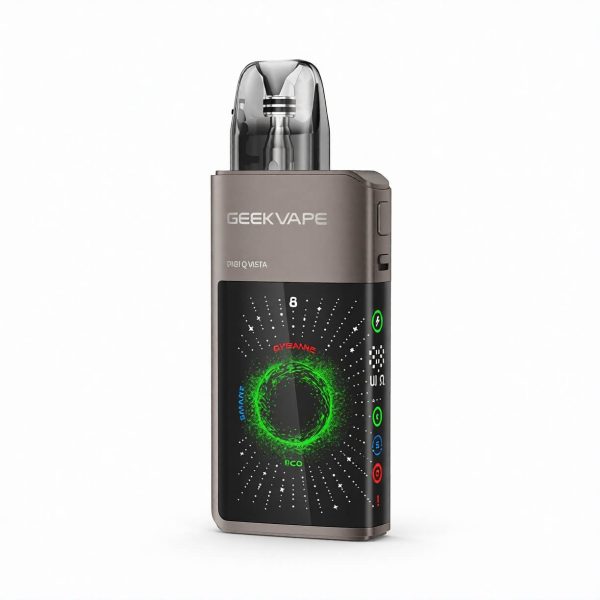 1600 mAh bataryalı Geekvape Digi Q Vista Pod Mod ile 35W güçte salt nikotin aromasını sipariş ver.