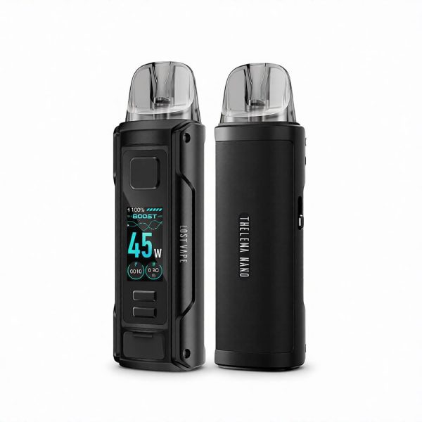 Lost Vape Thelema Nano Pod Mod ile 1500 mAh pil ve 45W güçte yoğun aroma için hemen sipariş verin.