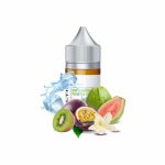 Kivi, guava ve çarkıfelek meyvesi aromalı salt nikotin likiti hemen sipariş ver.