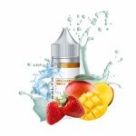 Çilek ve mango aromalarıyla zenginleştirilmiş salt nikotin likiti hemen sipariş ver.