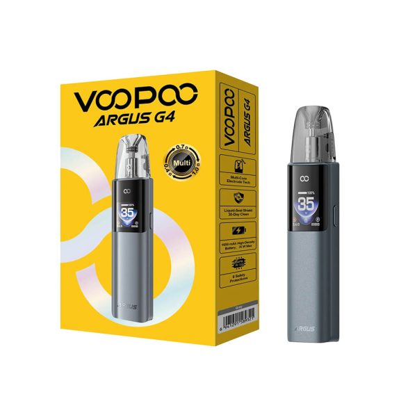 1650 mAh batarya ve 35W güçte salt nikotin keyfi için Voopoo Argus G4 Pod Mod'u şimdi sipariş ver.