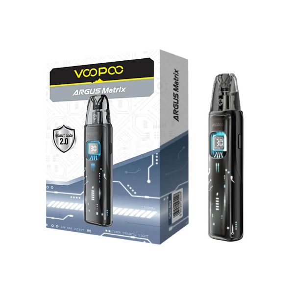 1350 mAh pil ve 30W güçte yoğun buhar için Voopoo Argus Matrix Pod Mod'u hemen sipariş verin.